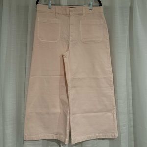 NWT, Point Sur/ J Crew Wide leg light pink pants size 31 petite